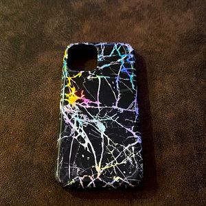 Holographic Black Velvet Caviar iPhone 11 Pro case. Excellent condition.